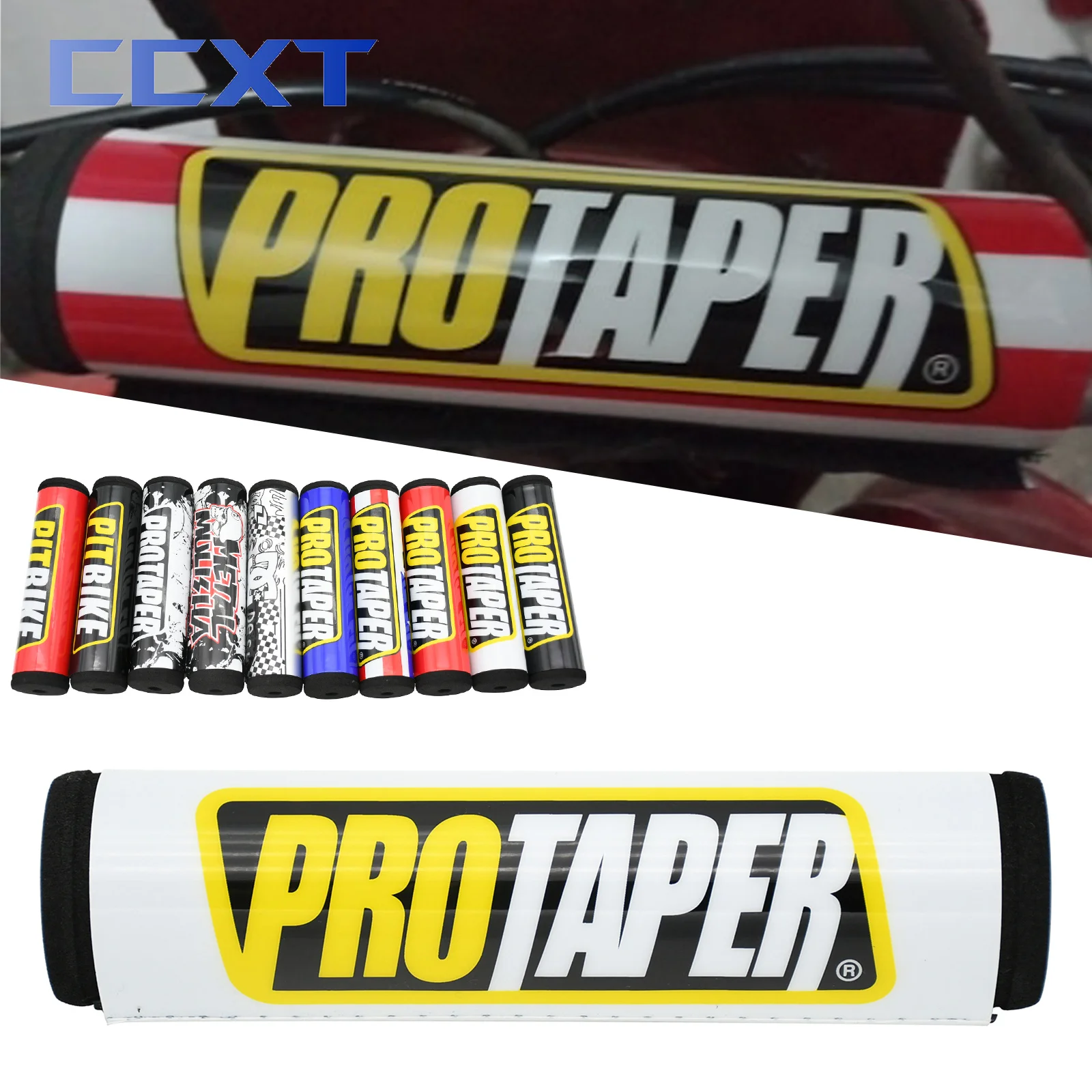 Moto Atv Pro Taper 200Mm Manubrio Rotondo Pad 7/8 "Per Ktm Honda Kawasaki Suzuki Yamaha Cr Accessori Motocross Universale