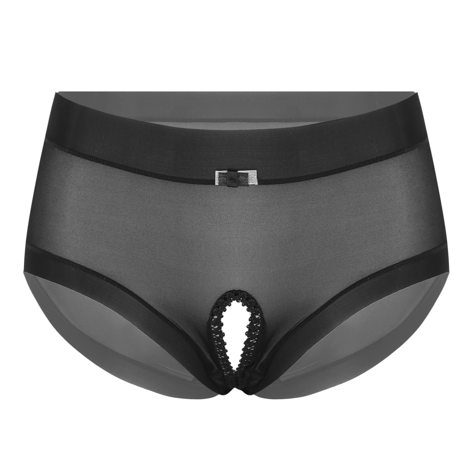 US Womens Sheer Panties See Through Briefs Knickers Shorts Crotchless