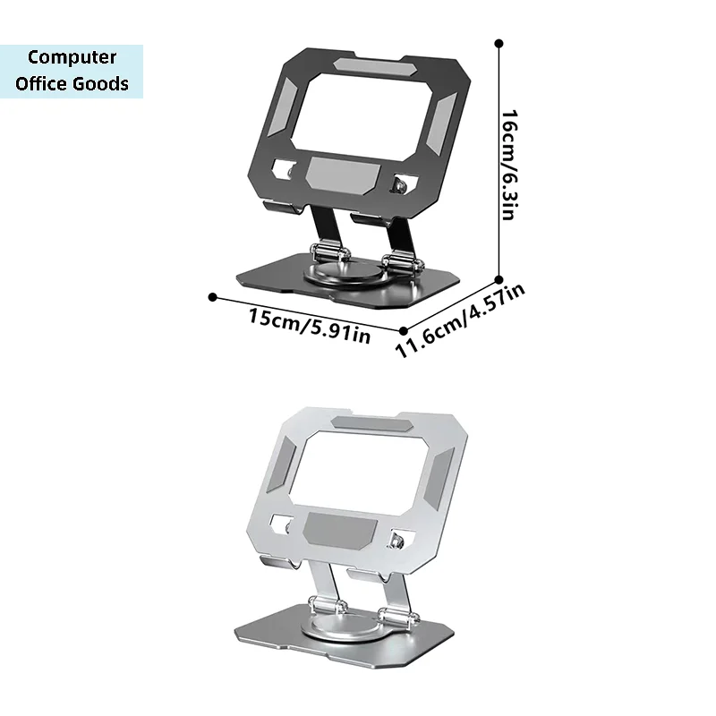 360° Rotatable Adjustable Foldable Desktop Tablet Stand Holder (4.7-12 Inch Devices)