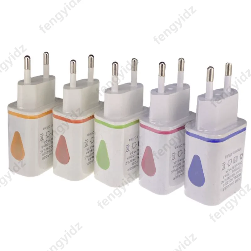 USB Wall Charger for Samsung Xiaomi Dual Port 2A Output Travel Plug Power Adapter Compatible for Phone