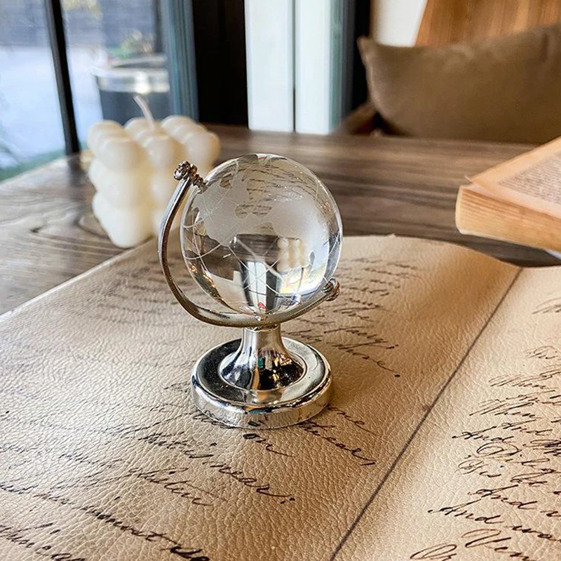 

Миниатюрный хрустальный шар Ins, прозрачный земляный шар, миниатюрное украшение, развивающие игрушки, домашний декор, подарок, офисное украшение