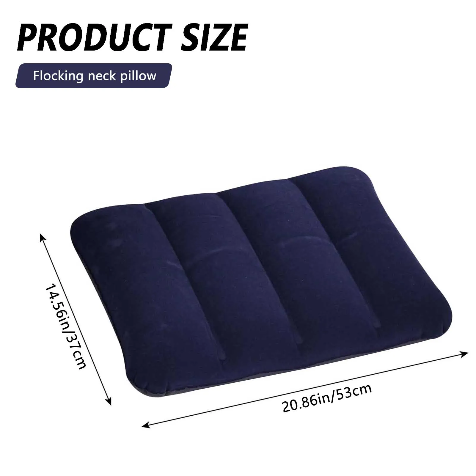 Inflatable U Shaped Napping Pillow Portable Sleep Nap Air Cushion Head Rest Suitable for Relax on Car and Train