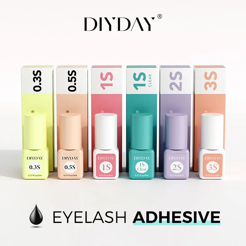 Eyelash glue 5ml Lashes Adhesive 3S for Diy Cluster Long-Lasting Retention 7-8weeks 0.3S 0.5S 1S 2S Glue for Eyelash Extension