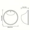 Classic Round Geometric Pattern Plastic Wall Hanging Vase with Plant Stand Wall Decor for Green Plants and Flowers, Fish Bowl 5