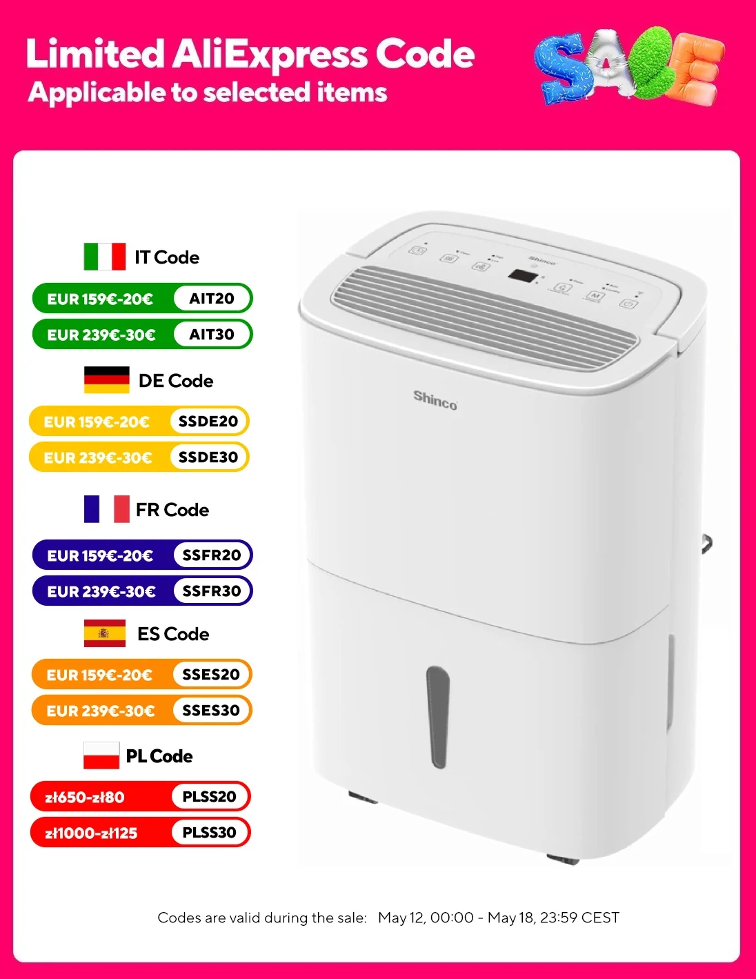 50L Wifi Dehumidifier with Pump