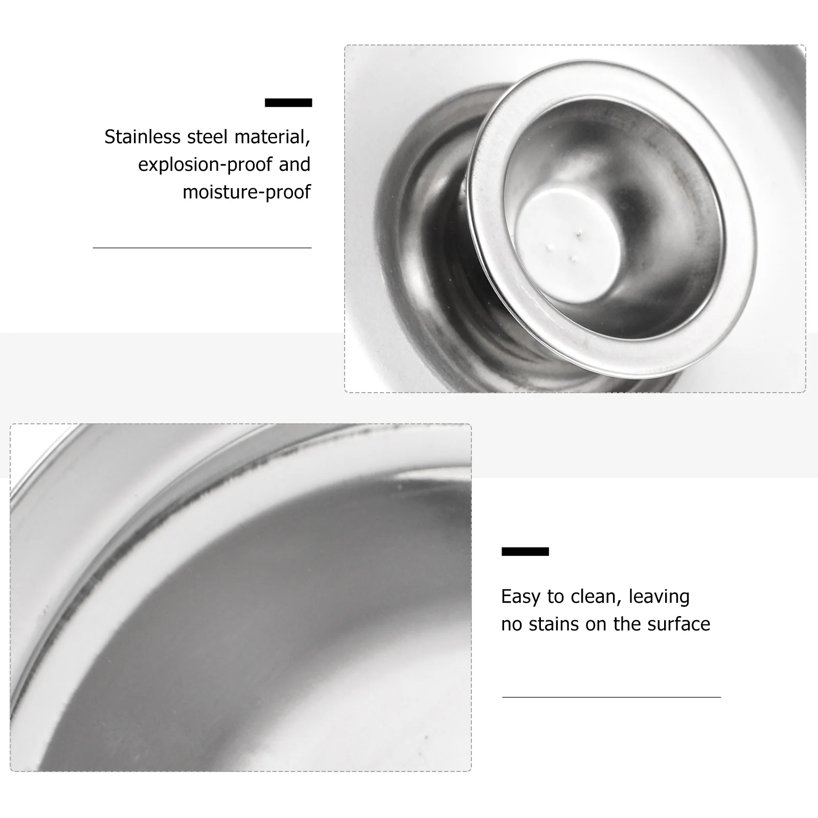 10Pcs Oil Cylinder Lid Stainless Steel Pot Cover Seasoning Cover Kitchen Gadget Cookware Parts Dining Accessories Sturdy