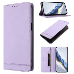 Leather Magnetic Flip Stand Cover for Xiaomi Redmi A7 Pro - Stylish and Durable Phone Case Coque s (RC23 - Light Purple)