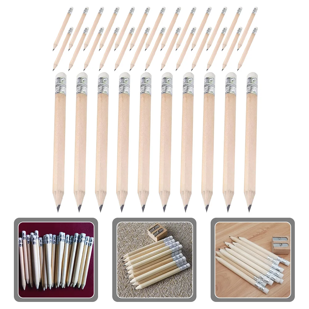 

Short Pencil Pencils Preschoolers Drawing Tool Small Golf Pencils Pupil Erasable Pencil