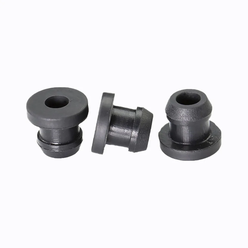 10pcs 4.5mm-14mm Silicone Rubber Snap-on Grommet Hole Plugs End Caps Bung Wire Cable Protect Bush Seal Gasket Black/White/Gray images - 6