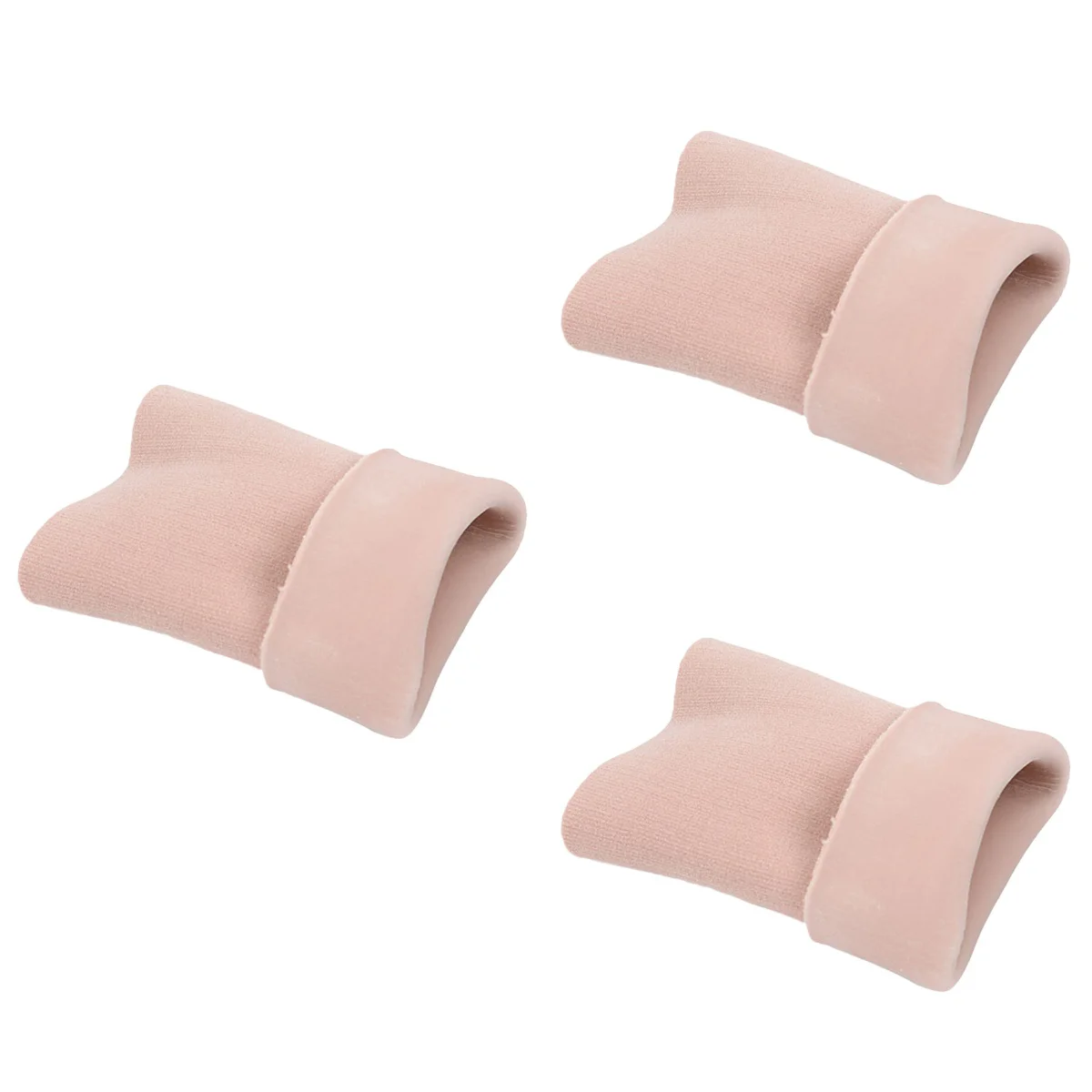 3 Pairs Breathable Nylon Heel Ankle Open Toe Protectors Sock for Dry Hard Cracked Skin Men & (Apricot) |