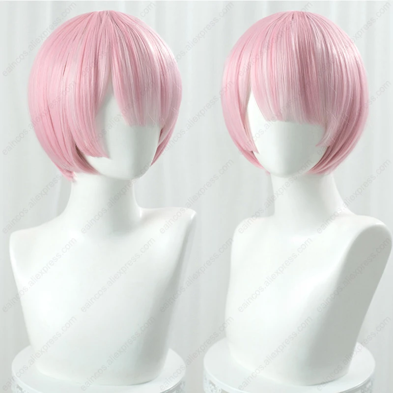 コスプレウィッグ ram アニメ,rem/ram,コスプレウィッグ,グラデーションウィッグ,耐熱性,人工