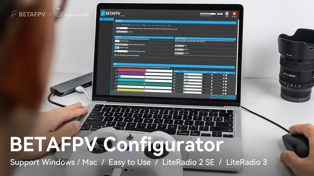 BETAFPV LiteRadio 3 Transmitter - 2.4Ghz 8CH Radio Transmitter Support ExpressLRS Frsky Bayang Protocol for beginner RC Racing Drone FPV Remote Controller 13 BETAFPV LiteRadio 3 Transmitter, BETAFPV Configurator Support Windows Mac Easy to Use LiteRadio 2 SE Lite