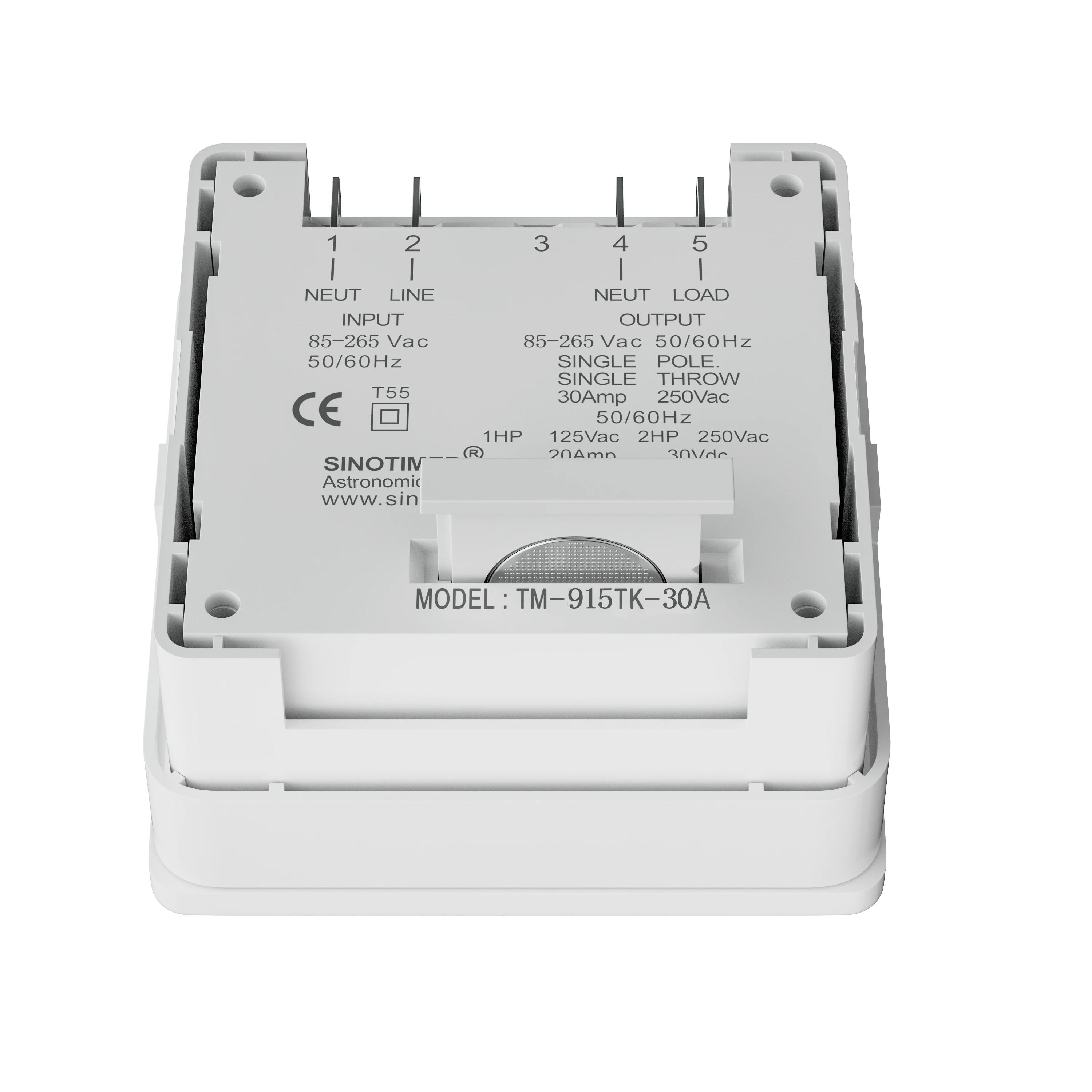TM915T 85-265VAC Astronomical Timer Switch 30A for Automatic Calculation of Sunrise and Sunset in Latitude and Longitude 4