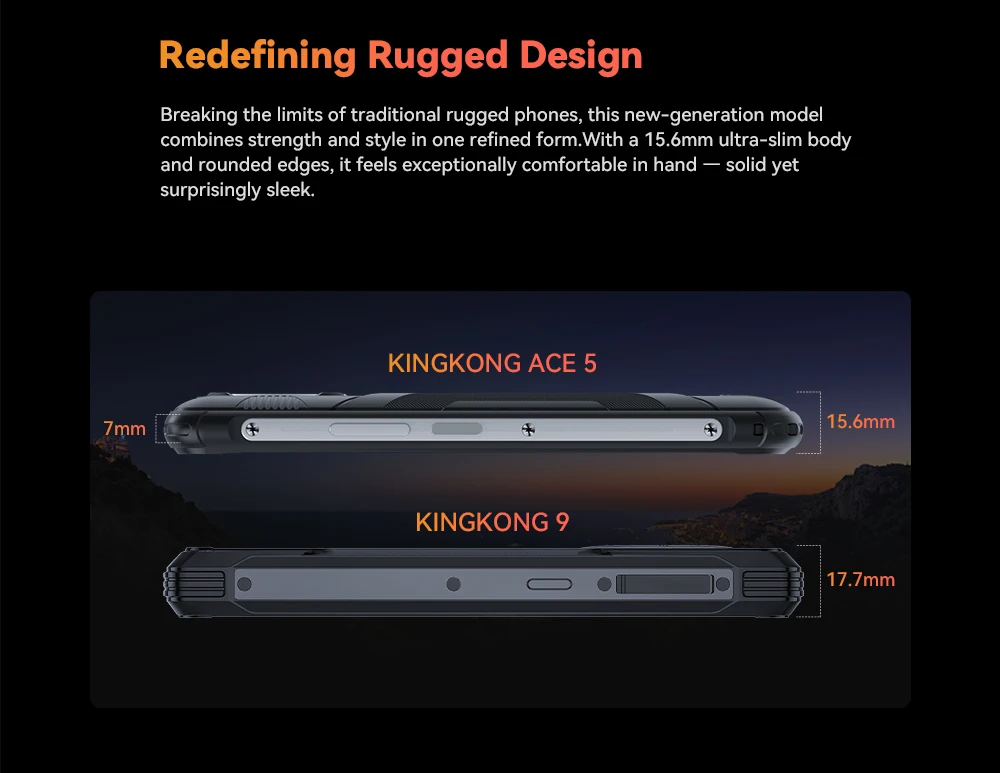 [Shipping From Poland] Cubot KingKong ACE 5 Rugged Smartphone 20GB(8+12) RAM 256GB ROM Android 16  10200mAh 6.745" 120Hz NFC