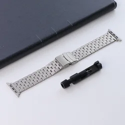 Elegant Stainless Steel Watch Bracelet for Series 11 42mm (Titanium Color)
