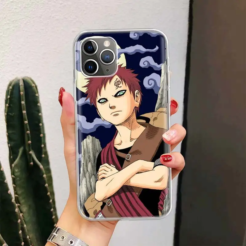 Naruto Gaara For iPhone 11 13 Pro Max 12 Mini Phone Case X XS XR 6 6S 8 7 Plus SE Apple 5 5S Fundas Cover Coque Capa iphone 13 pro max clear case