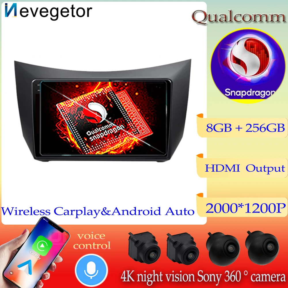 

Автомобильный мультимедийный видеоплеер Qualcomm Android 13 для Lifan 320, 2din, автомагнитола с GPS-навигацией, Bluetooth, Wi-Fi, BT, 2din