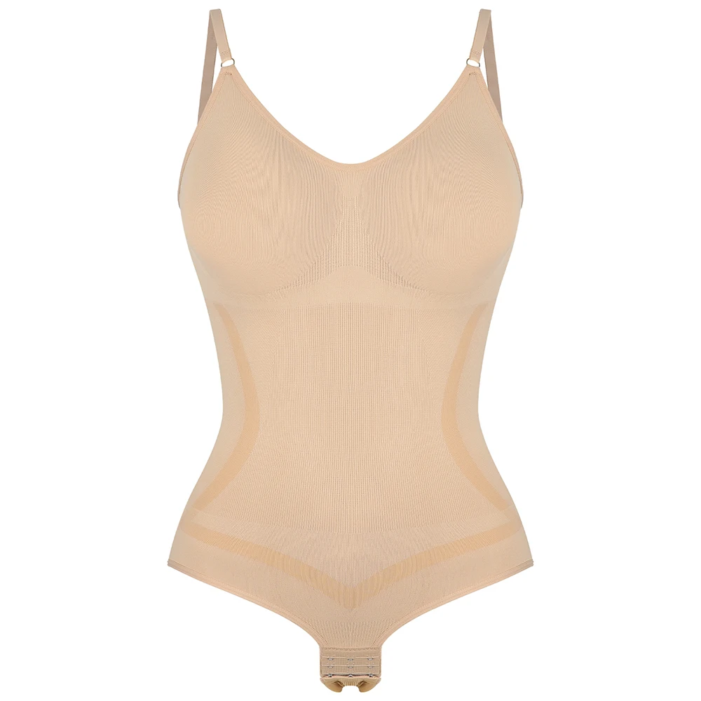 Plus Size Shapewear Bodysuit for Women Tummy Control Body Shaper Sexy Slimming Sculpting Snatched Waist Body Suit Waist Trainer