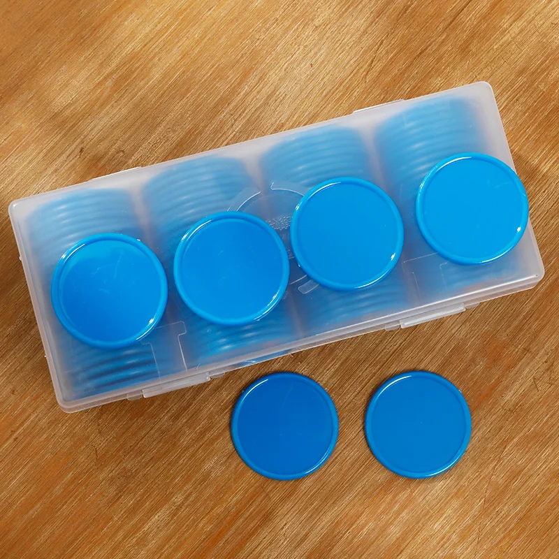 Poker Chips 100pcs Plastic Counting Tokens For Bingo Game Board Games Math Teaching