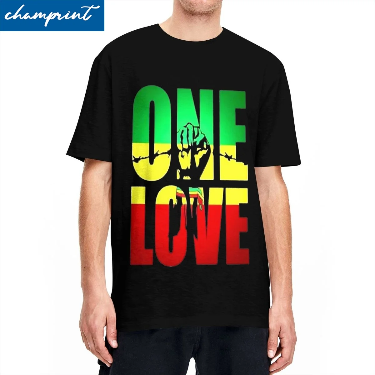 Harajuku Vintage Style Arts Bob Marley One Love T-Shirt Unisex Cotone Manica Corta Ajax Girocollo Estate Top Camicie
