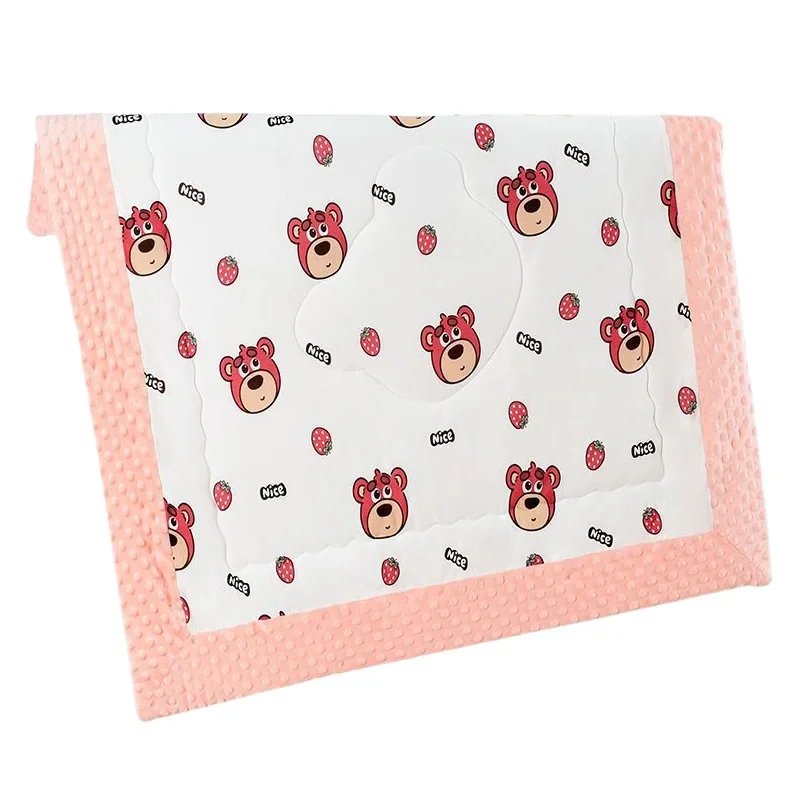 Thickened Warm Baby Blanket Spring Autumn Cartoon Print Four Seasons Bean Flannel Blanket for Newborns And Infants