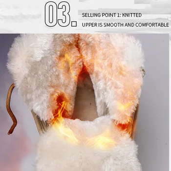 Ankle Winter Warm Shoes Climbing Boots Climbing Hiking Shoes Men Women Desert Snow Boots Durable Training Shoes Ankle Boots 3