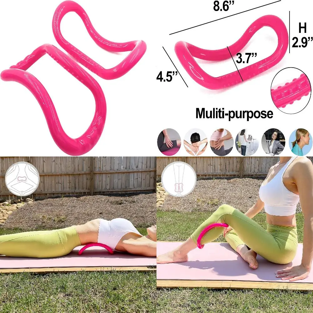 Enhanced Premium 2-Pack Ultimate Pilates and Yoga Ring Set for Full-Body Workouts-Achieve Superior Quality Performance and Int
