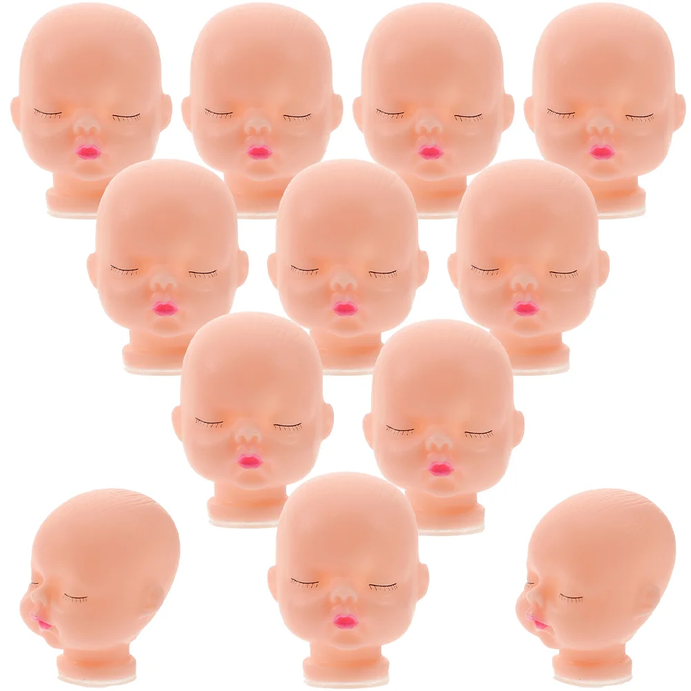 

20Pcs Vinyl Heads Decorative Heads Keychain DIY Heads Hanging Decors