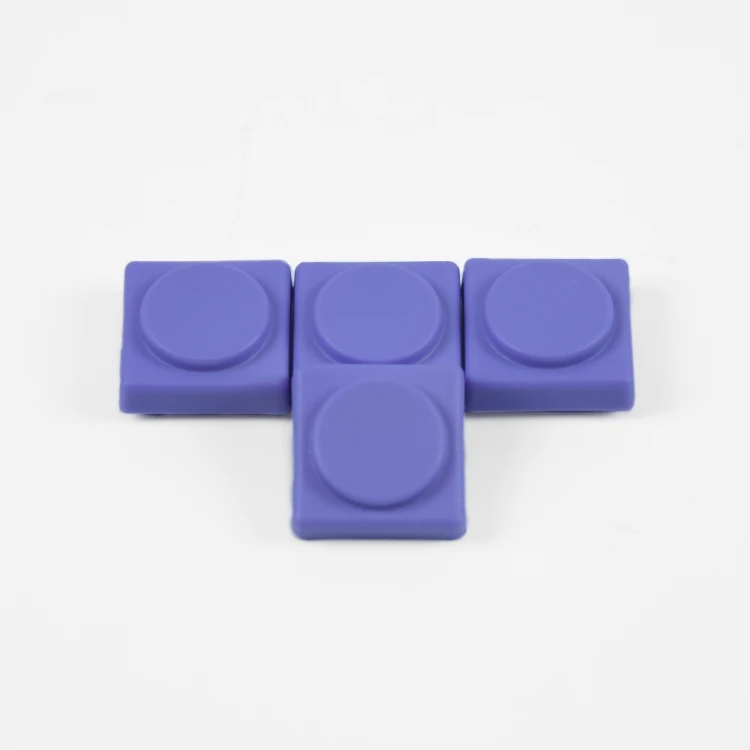 50 Stück CFX-UP-Tastenkappen, Low-Profile-PBT-Tastenkappen für Kailh Chocolate 1350 Switch mechanische Tastatur, ultradünn, schwarz, weiß, lila – Detail 3