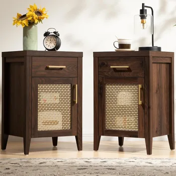 Set of 2 Tall Nightstands 1