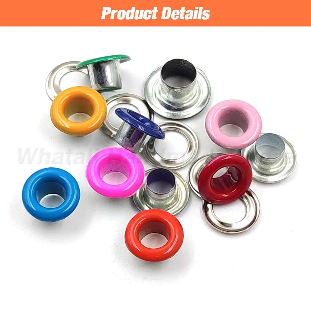 5mm Metal Eyelets Grommets Kit Installation Tools Punch Pliers Kit for Leathercraft Shoes Belts Bags Clothes