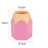 Creative Colored Pencil Head Contrasting Pen Holder Desktop Pen Holder Stationery Storage Pen Holder Makeup Brush Storage Bucket 6