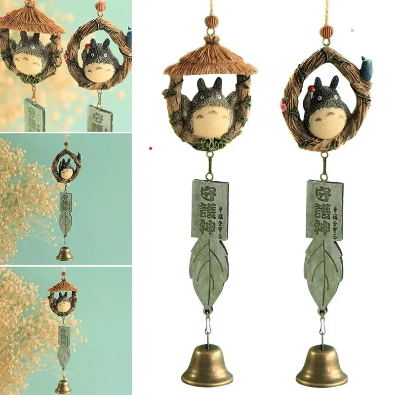 Resin Totoro Wind Chime Ornaments - Charming DIY Craft Gifts for Home and Garden Decor