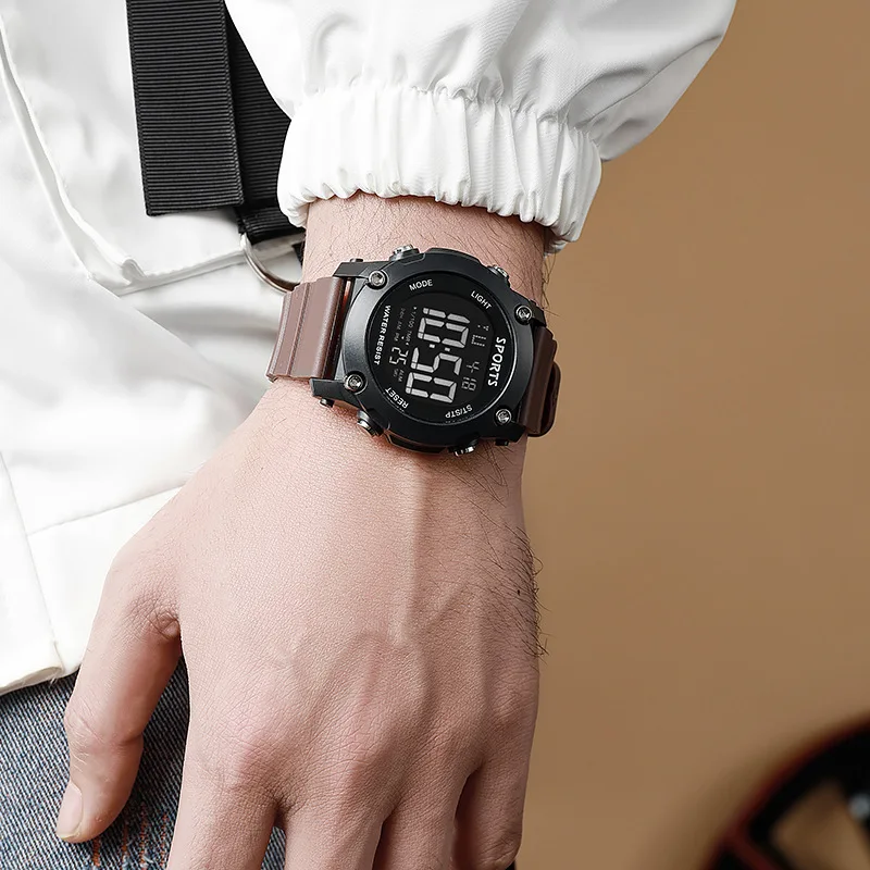 MAYZHISU Fashion Sports Watches Men Women Digital Watch Waterproof Luminous Alarm Clock Electronic Wristwatch for Kids Children