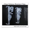Valance Clips, Clear Plastic Valance Clips For Blinds, Hidden Window Blind Clips For Horizontal Blind Valance 3