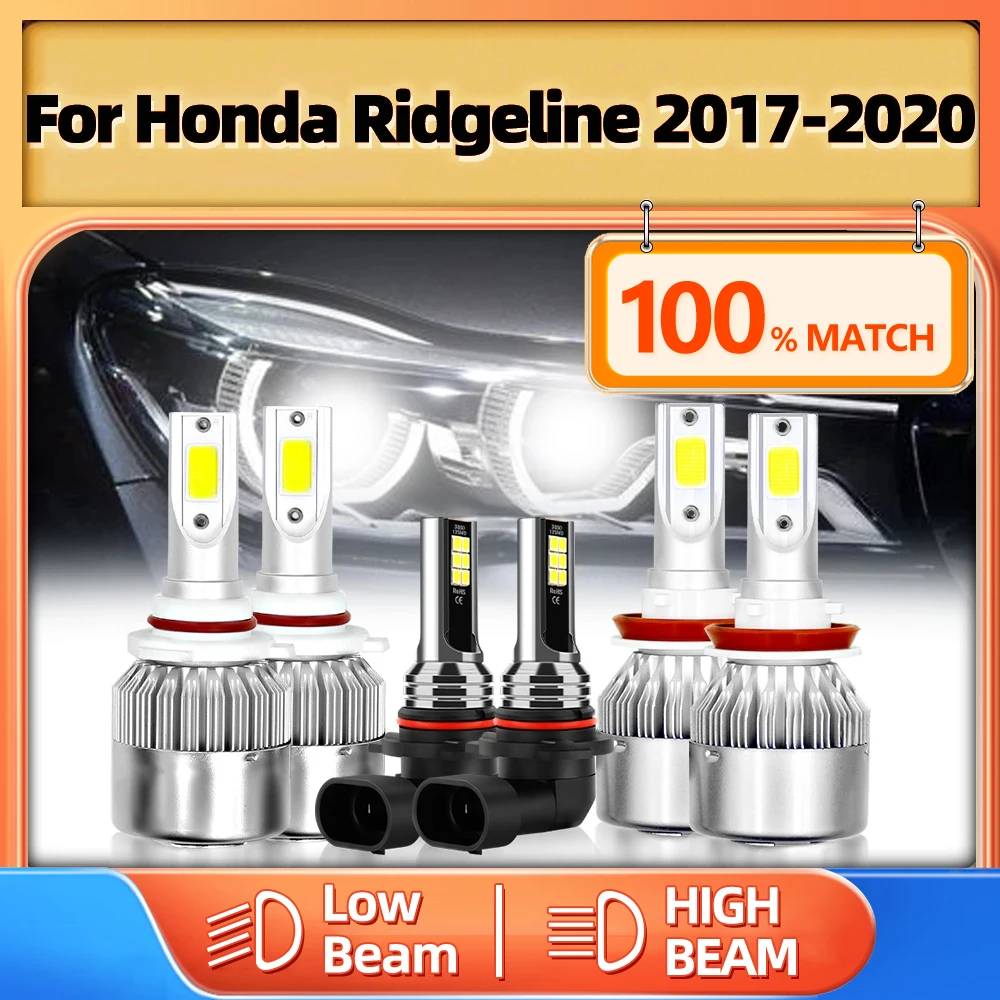 

Canbus LED Headlight Bulbs H11 9005 HB3 High Low Beam Car Lights 60000LM Turbo Fog Lamps For Honda Ridgeline 2017 2018 2019 2020