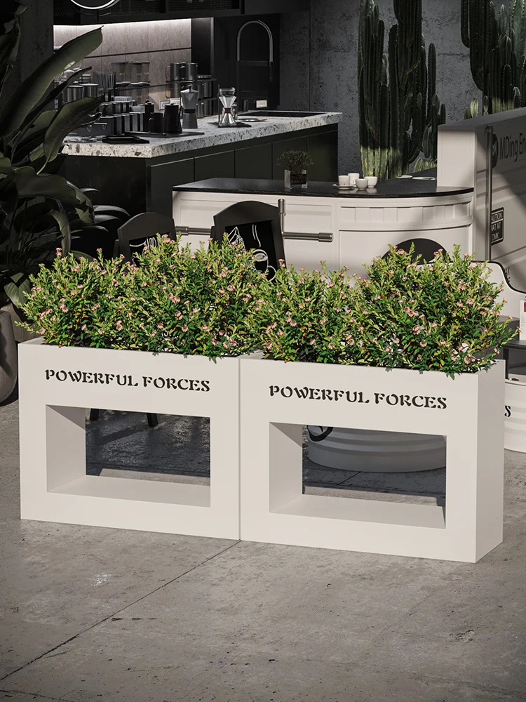 

Flower box combination, custom creative commercial street, sales department, square partition, outer fence