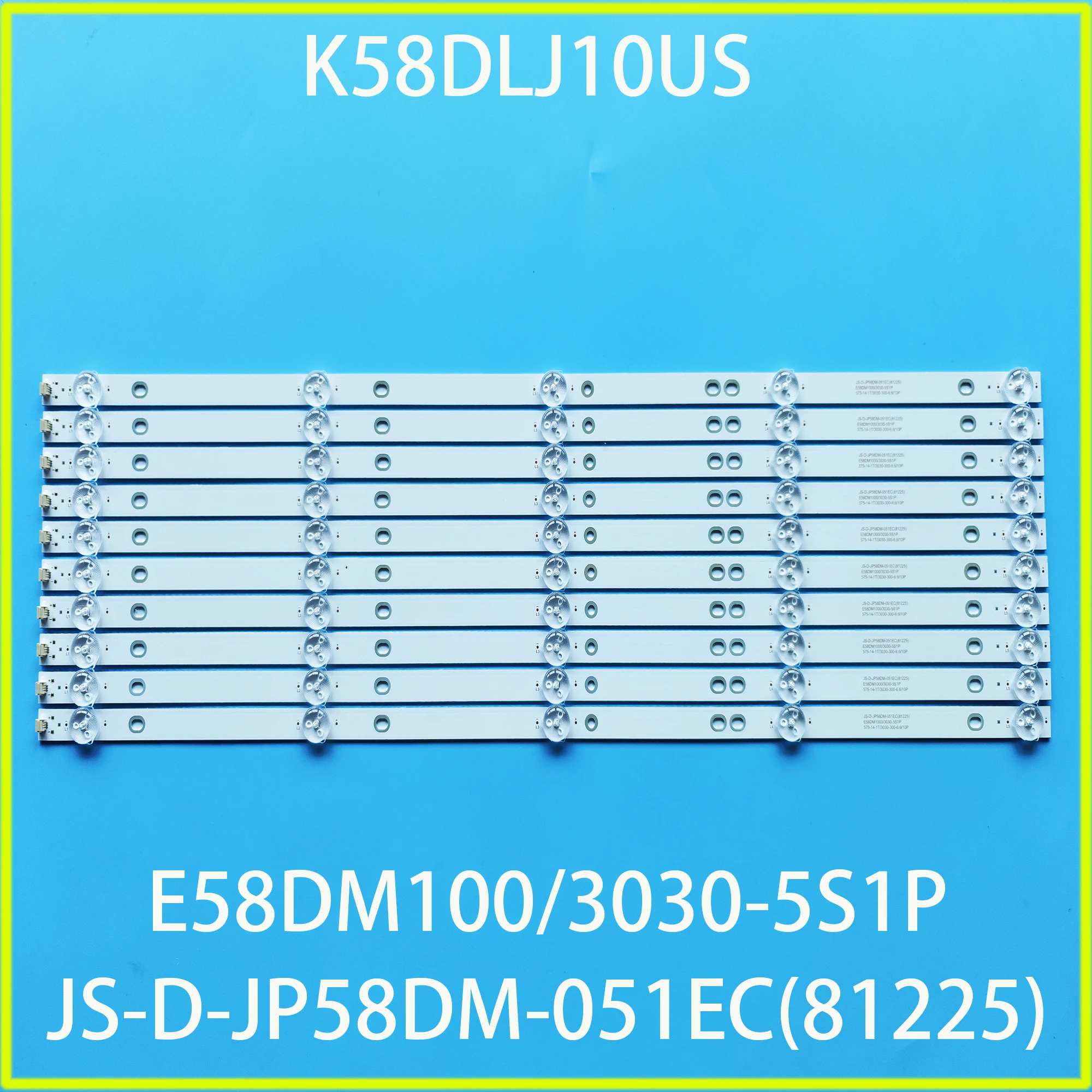 

10pcs LED Strip 5LED for TD K58DLJ10US polaroid 58 tvled584k01 JS-D-JP58DM-051EC(81225) E58DM100 3030-5S1P