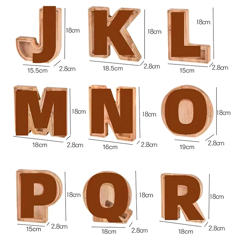 Salvadanaio in legno a forma di lettera personalizzato per bimbi_voghion.com