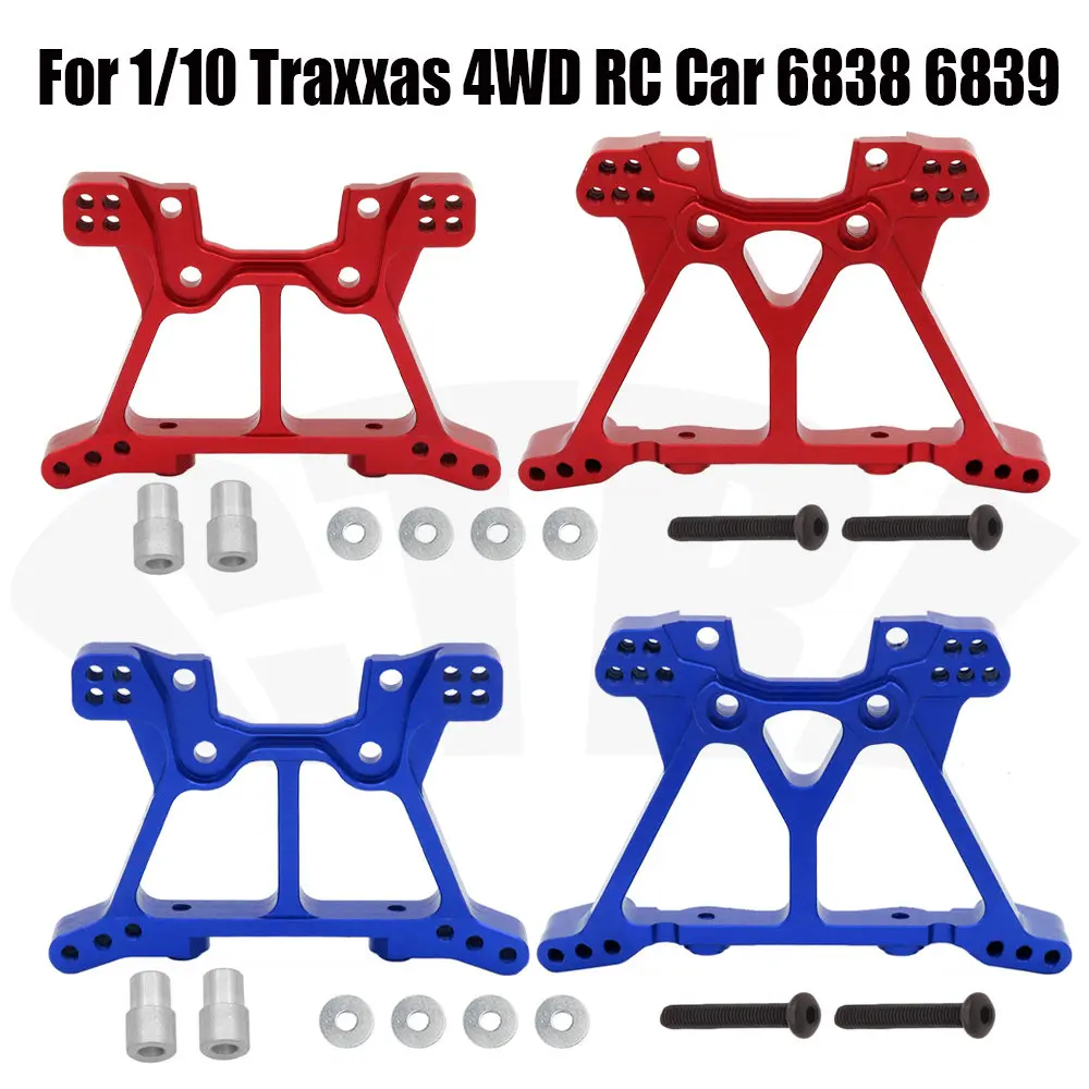 

2PCS Metal Front & Rear Shock Tower Set 6838 6839 for Traxxas 1/10 Slash 4x4 4WD RC Car Replacement Upgrade Parts