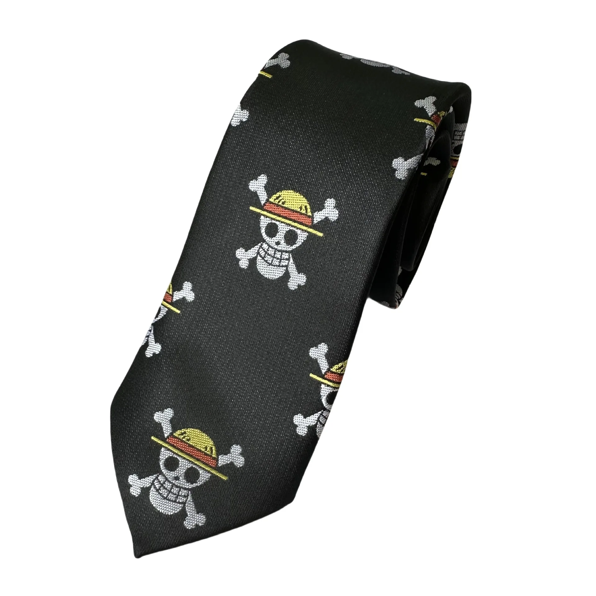 Anime Monkey D. Luffy Cartoon Skull Ties Cosplay Men Women Lovers Bow Tie Christmas Gift Prop Clothing Accessories