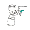 Silicone Inserts Converter 14mm 16mm 18mm 20mm 22mm 24mm Breast Pump Horn Caliber Size for Collection Cup Breast Pump Accessorie 3