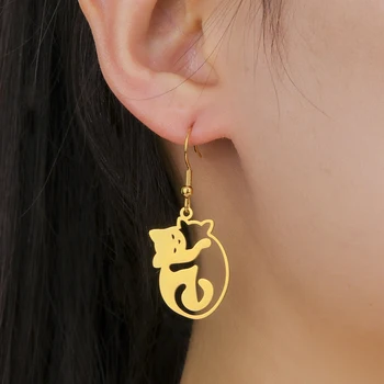 Cute Hugging Cat Earrings – Kitten Inspired Cute Gift Idea