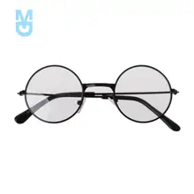 

New born Photography Props Baby Flat Glasses Boy Girl Gentleman Studio Shoot Infant Pictures Decoration Round Metal Sunglasses