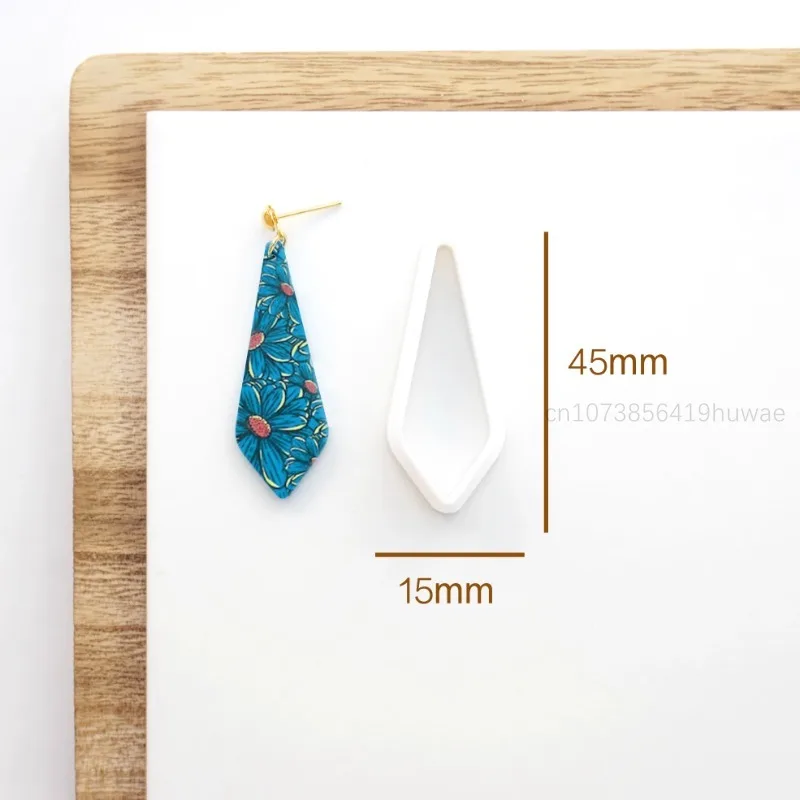 Versatile Trapezoidal Oval Diamond Pattern Polymer Clay Cutters for polymer clay cutter