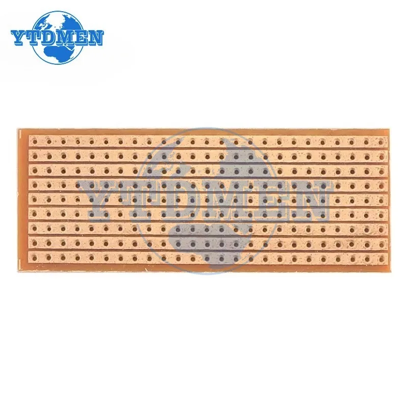 10PCS 스트립보드 PCB 보드 2.5x6.4cm / 6.5x14.5cm 단일 측면 회로 기판 DIY Arduino용 범용 실험 프로토타입 보드
