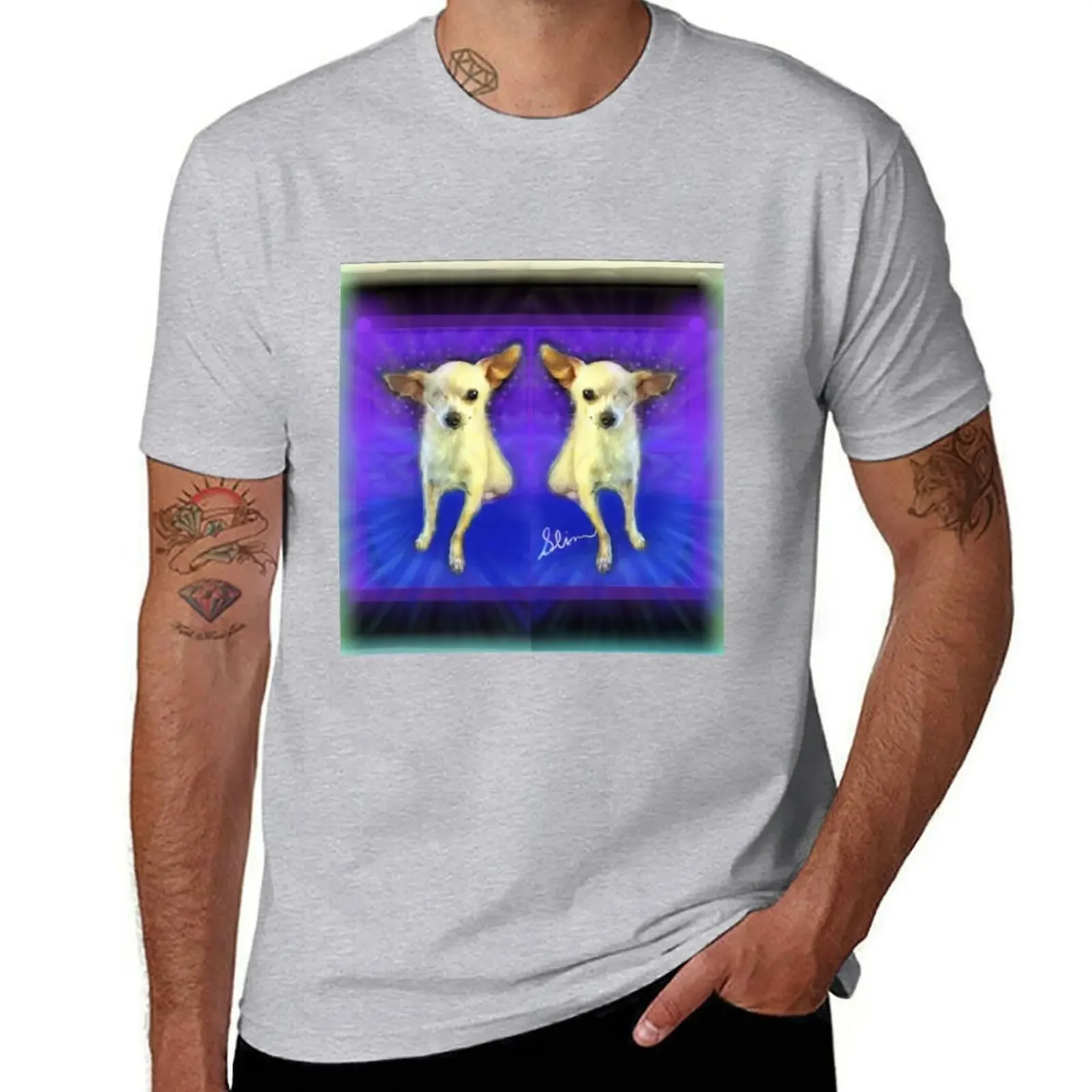 

Slim 2 T-shirt Short sleeve tee plain customs design your own T-shirt men