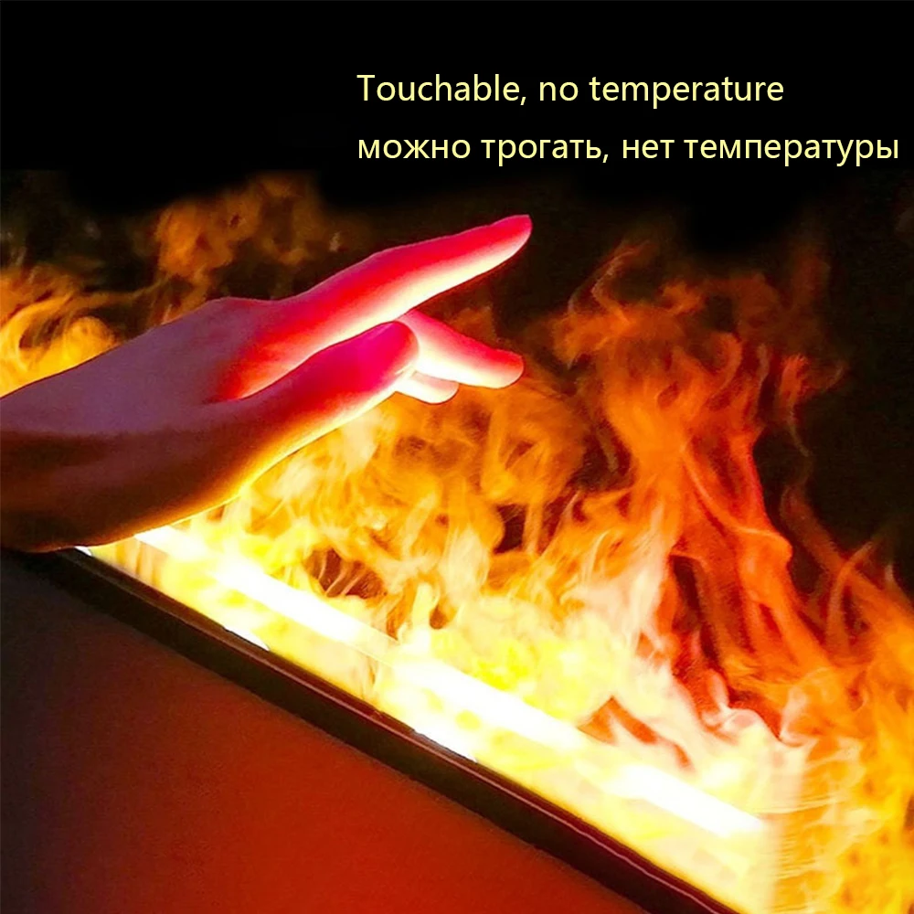Modern 3d Flame Water Vapor Fireplace Humidifier High-power Indoor Embedded Mute Water Mist Electric Fireplace