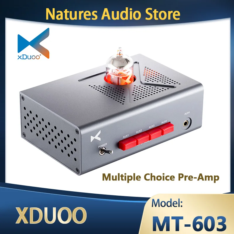 

XDUOO MT-603 несколько предусилителей 4 аудиовхода, один аудиовыход 12AU7 ламповый усилитель