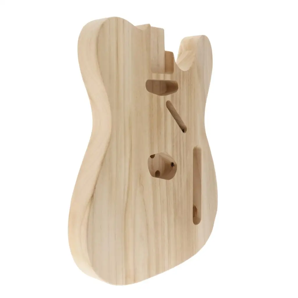 Electric Guitar Body Unfinished Maple Empty Guitar Barrel for